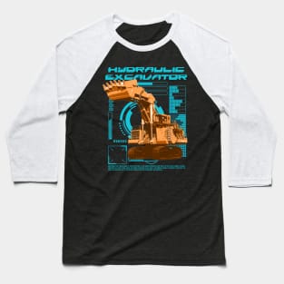 Hydraulic excavator Baseball T-Shirt